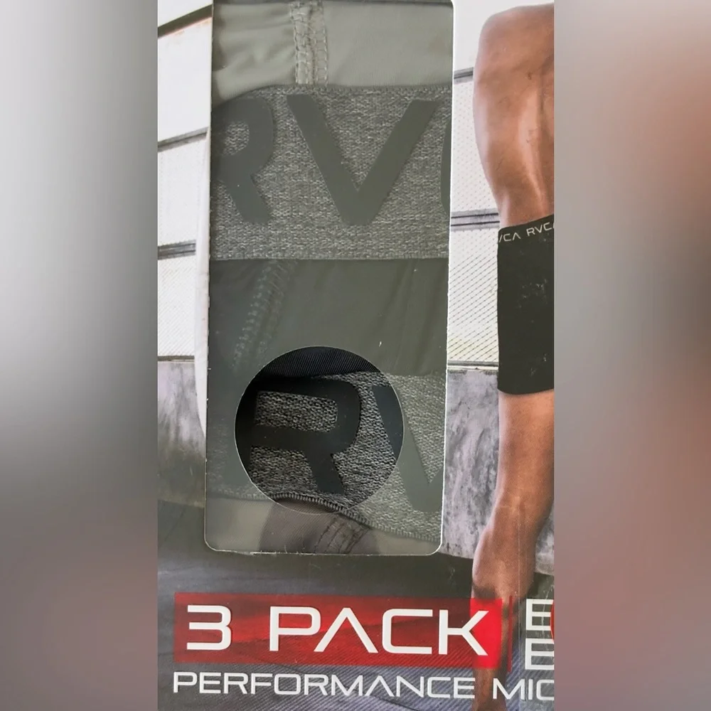 RVCA Microfiber Men's Performance Boxer Briefs 3-Pack
